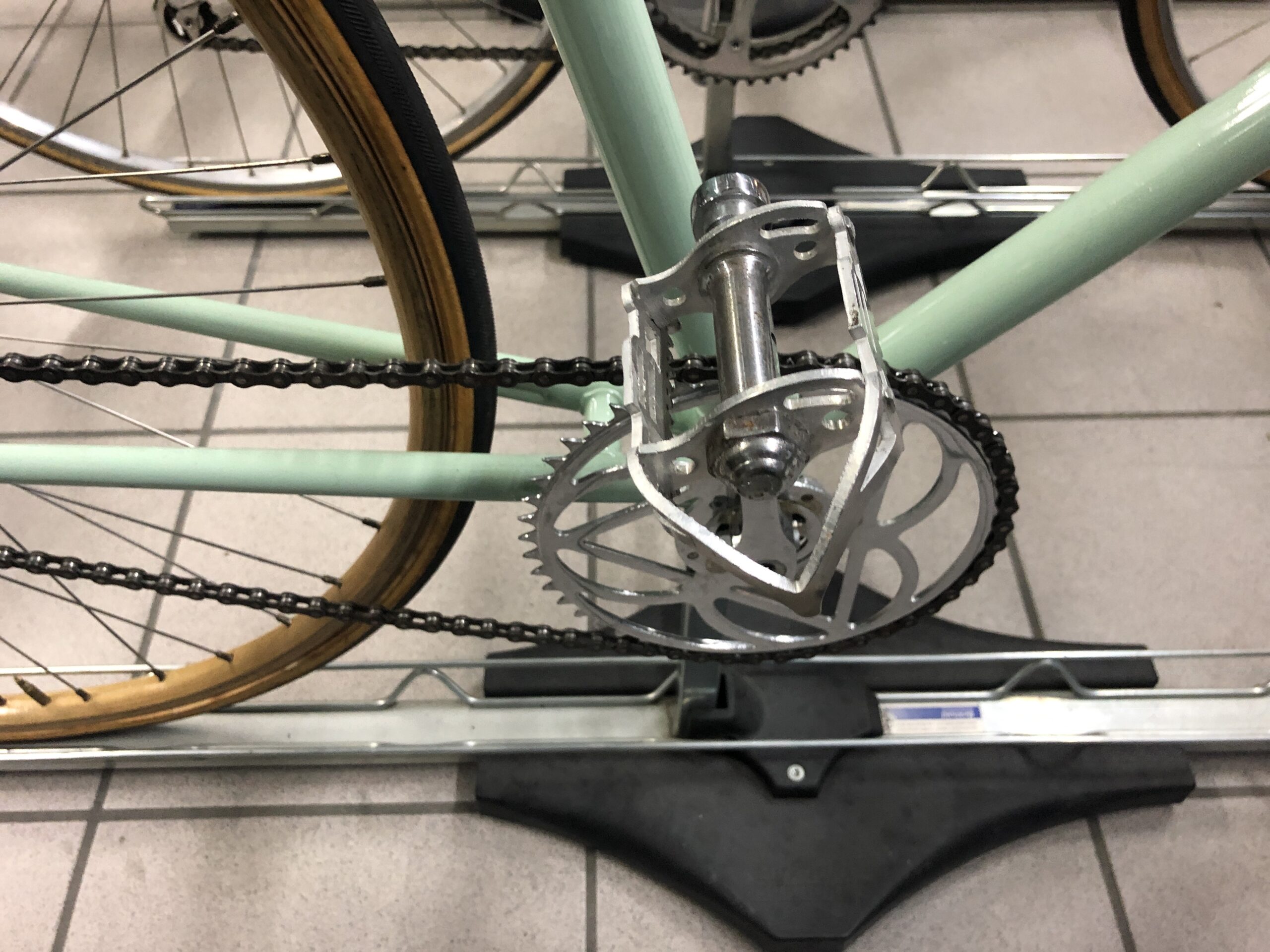 Thai Do - Fahrradmuseum Hüttlingen - 1948er Bianchi mit 1. Campagnolo-Schaltung