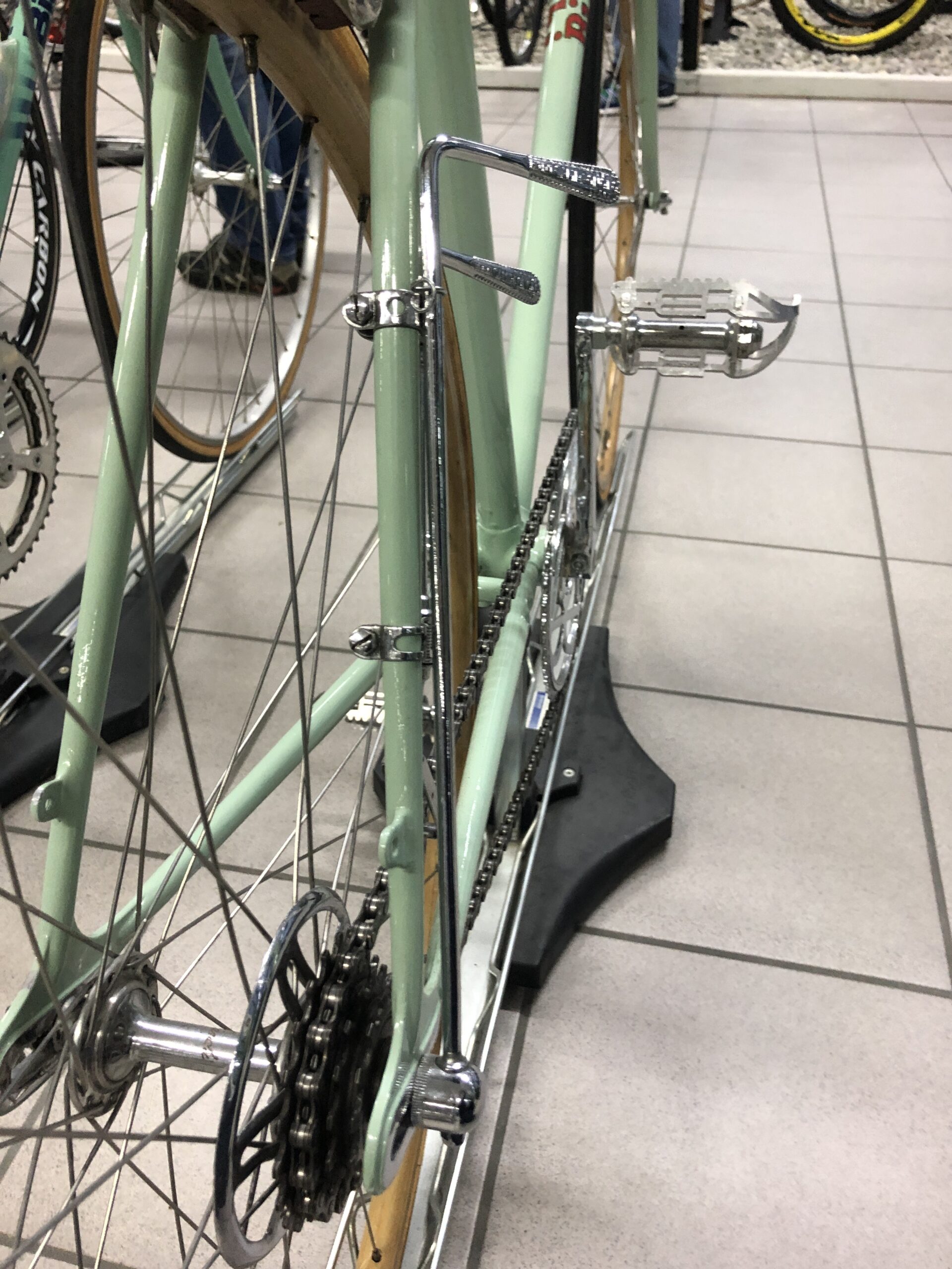 Thai Do - Fahrradmuseum Hüttlingen - 1948er Bianchi mit 1. Campagnolo-Schaltung