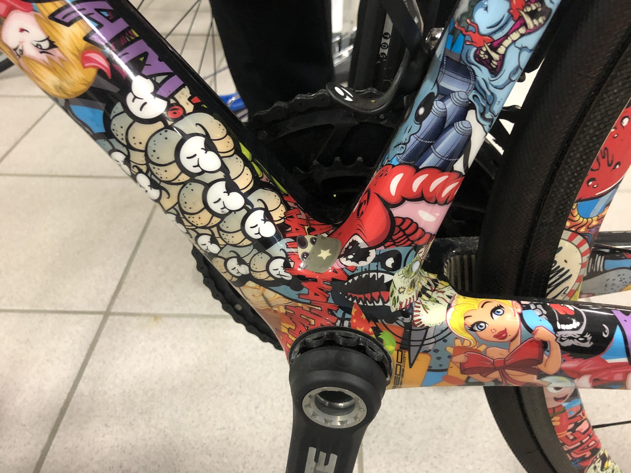 Thai Do - Fahrradmuseum Hüttlingen - 1948er Bianchi mit 1. Campagnolo-Schaltung